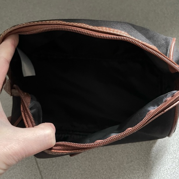 Ralph Lauren Black & Brown Canvas Cosmetic Bag - Picture 6 of 11